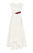 Moda Operandi Aje Reflection Cutout Linen-blend Midi Dress