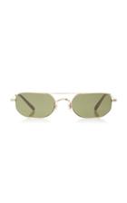 Moda Operandi Oliver Peoples Indio Aviator-style Titanium Sunglasses