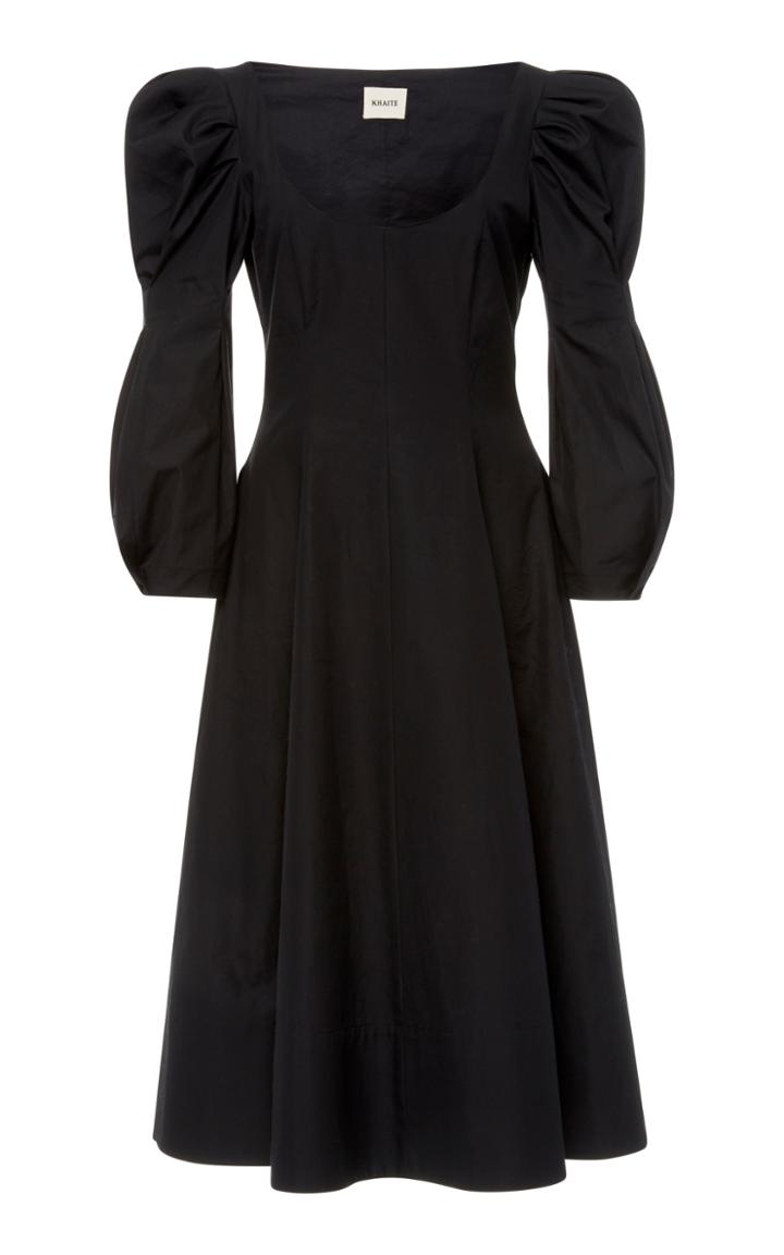 Khaite Edwina Scoop Neck Dress