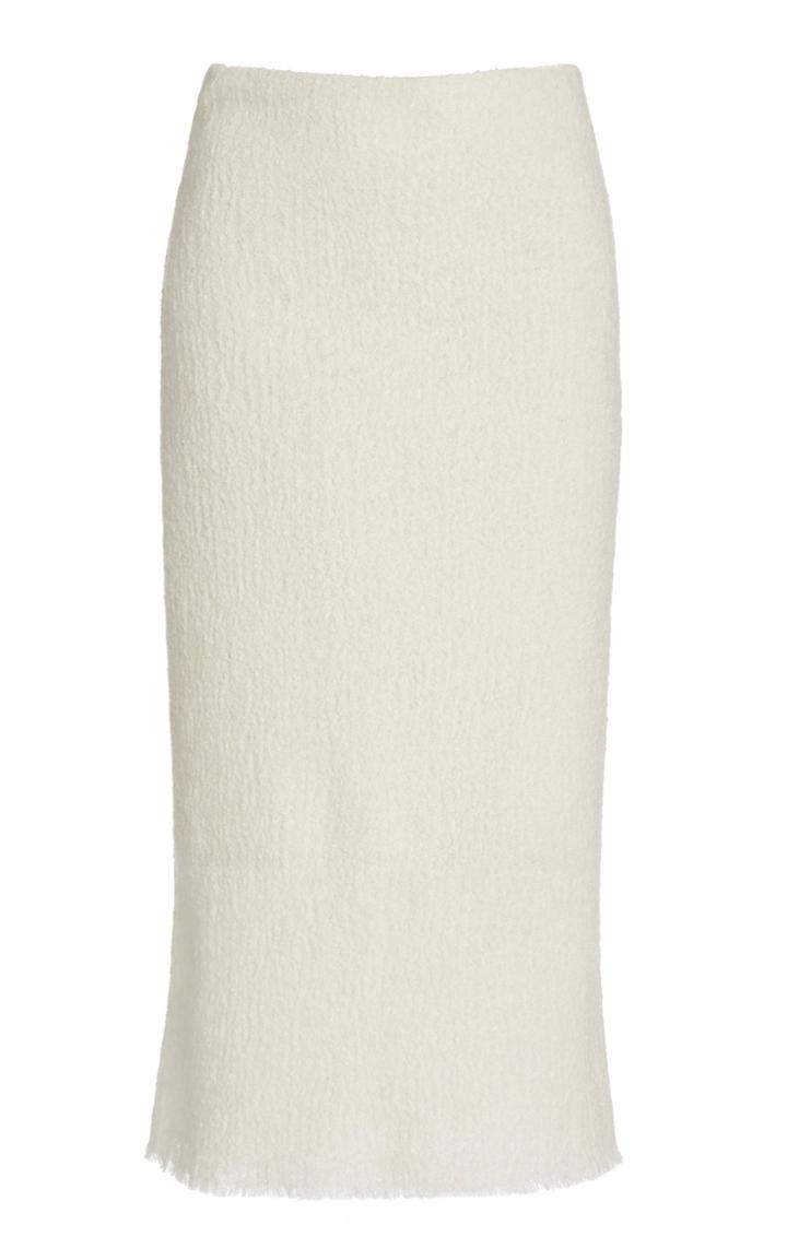 Toteme Embron Textured Wool-blend Skirt