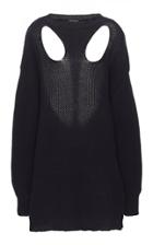 Moda Operandi Ann Demeulemeester Cutout Cotton Sweater Size: L