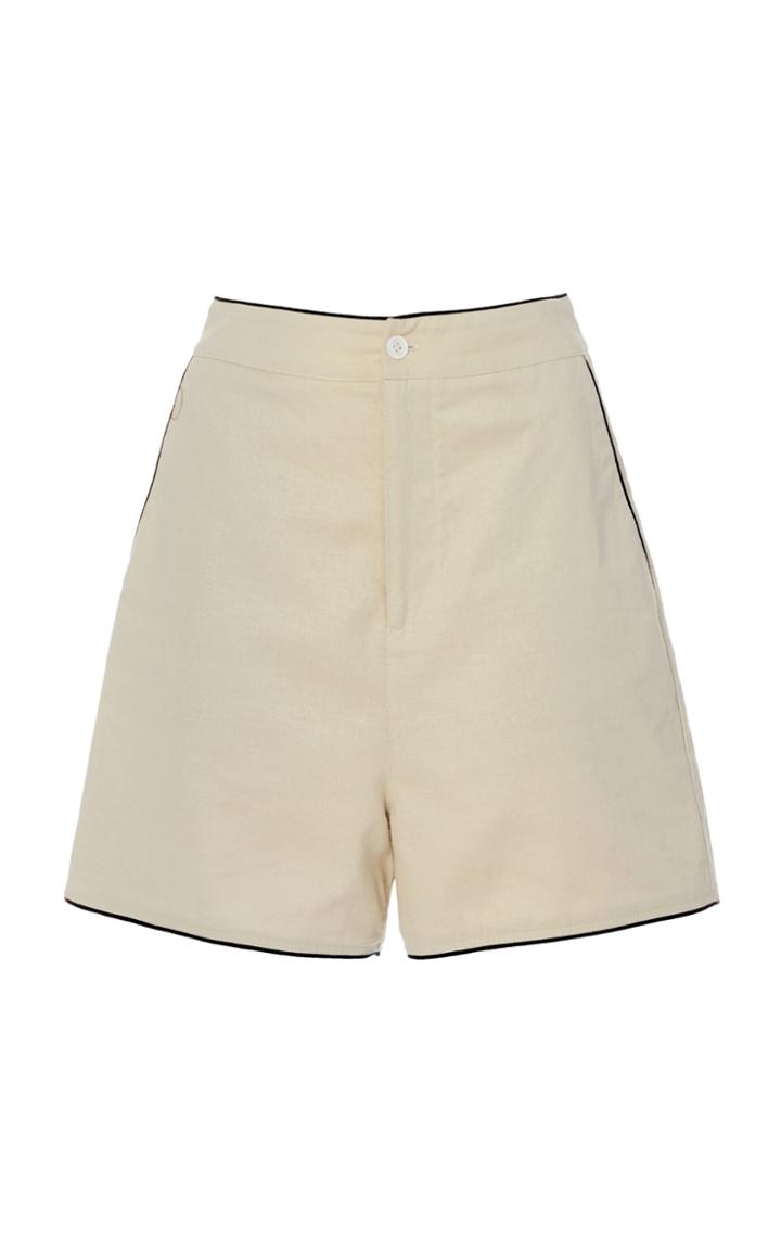 Staud Joel Linen Shorts