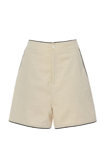 Staud Joel Linen Shorts
