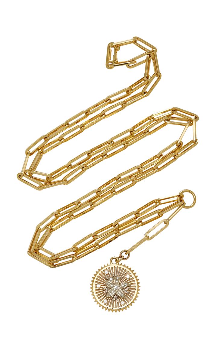 Foundrae 27 Clip Chain Necklace With Mille Fleur Medallion