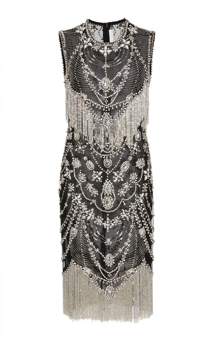 Naeem Khan Embellished Sheath Dress