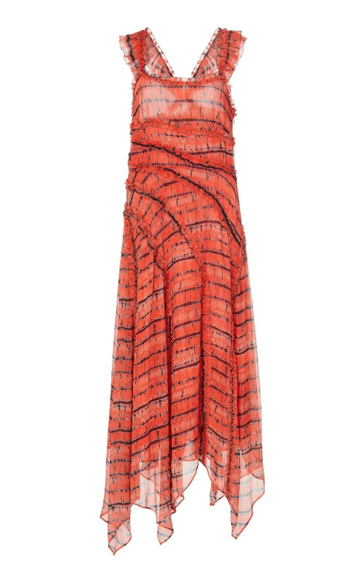 Moda Operandi Ulla Johnson Cosette Silk Midi Dress Size: 0