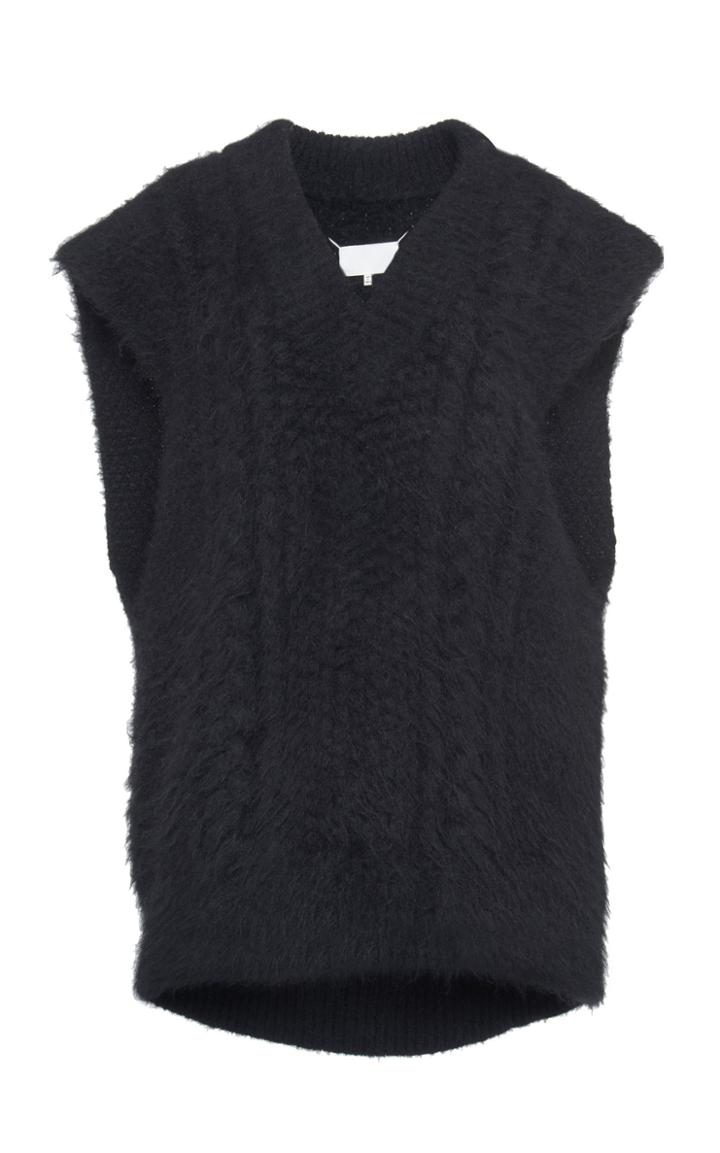 Maison Margiela Mohair Sleeveless V-neck Pullover