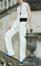 Victoria Beckham Sleeveless Tailored Vest Top