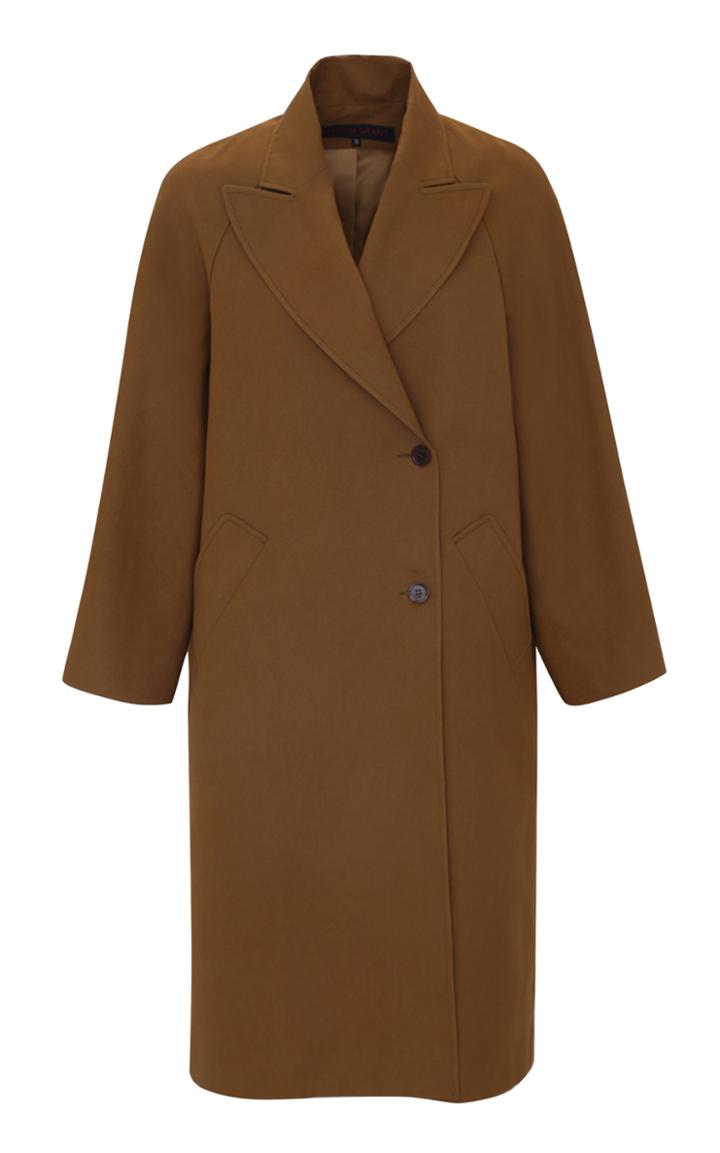 Moda Operandi Martin Grant Limited Edition Peak-lapel Cotton-blend Coat