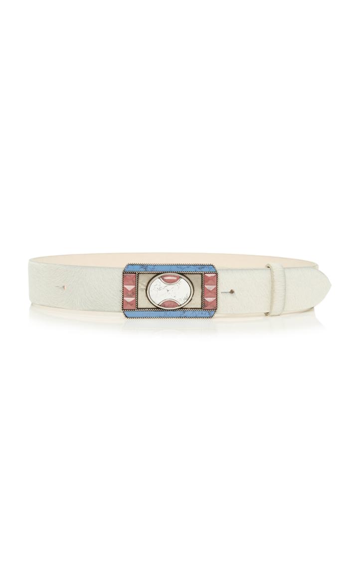 Moda Operandi Isabel Marant Anoria Calf Hair Leather Belt