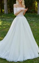 Costarellos Bridal Off-the-shoulder Gown