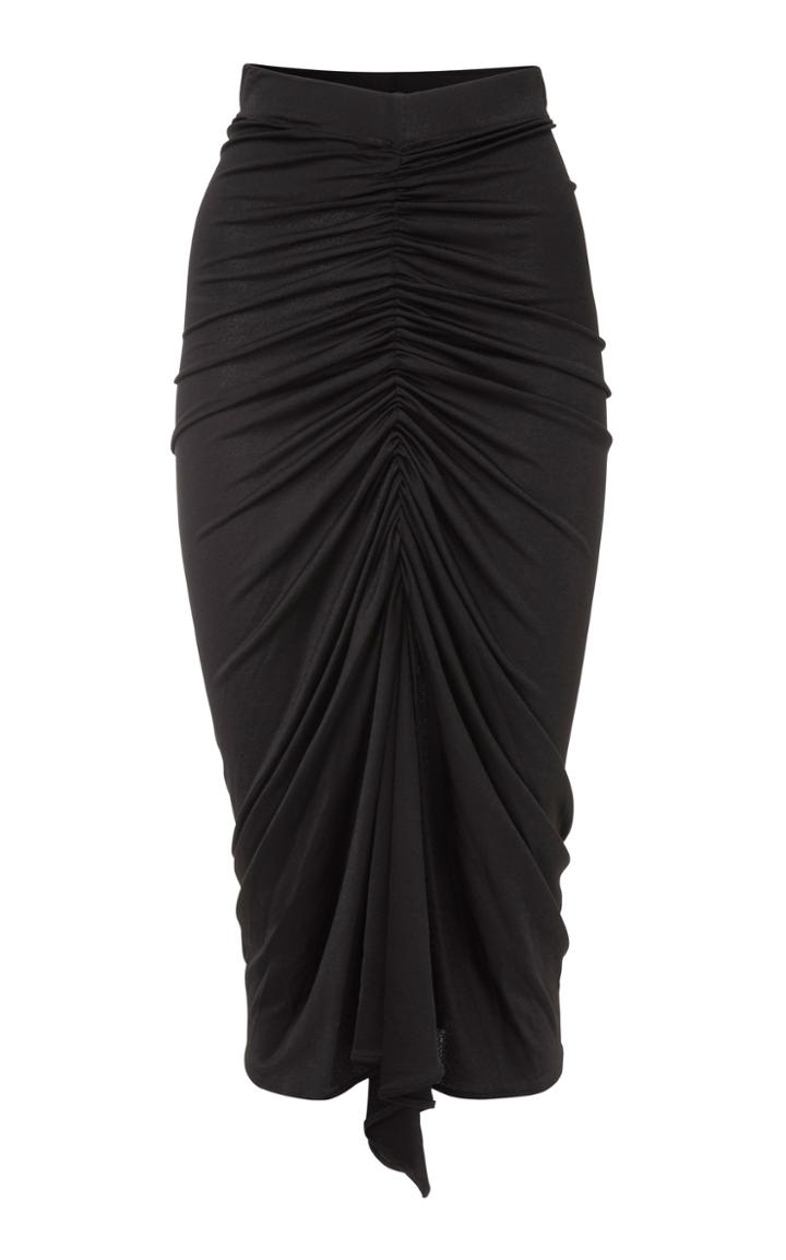 Dodo Bar Or Terra Ruched Stretch-jersey Midi Skirt