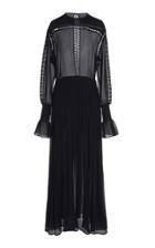 Philosophy Di Lorenzo Serafini Sheer Crew Neck Chiffon Dress
