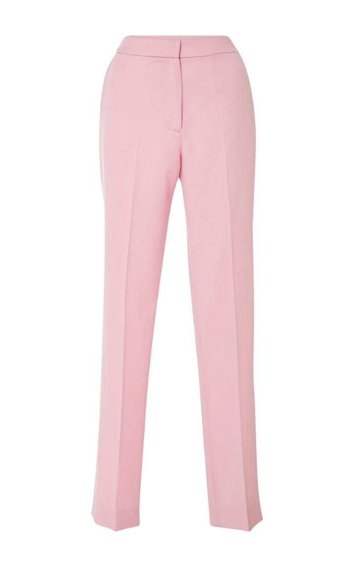 Oscar De La Renta High Waisted Straight Trousers
