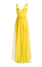 Maria Lucia Hohan Munira Strappy Silk Organza Maxi Dress