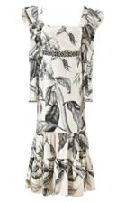 Moda Operandi Johanna Ortiz Timekeeper Puff-sleeve Floral Cotton Midi Dress
