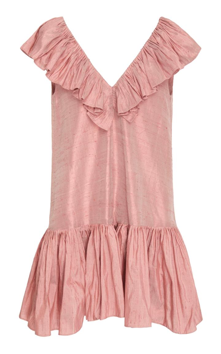 Christine Alcalay Ruffle Mini Dress