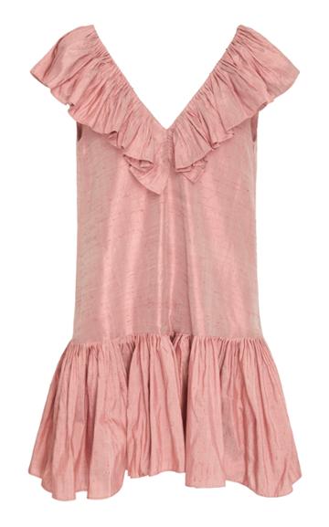 Christine Alcalay Ruffle Mini Dress