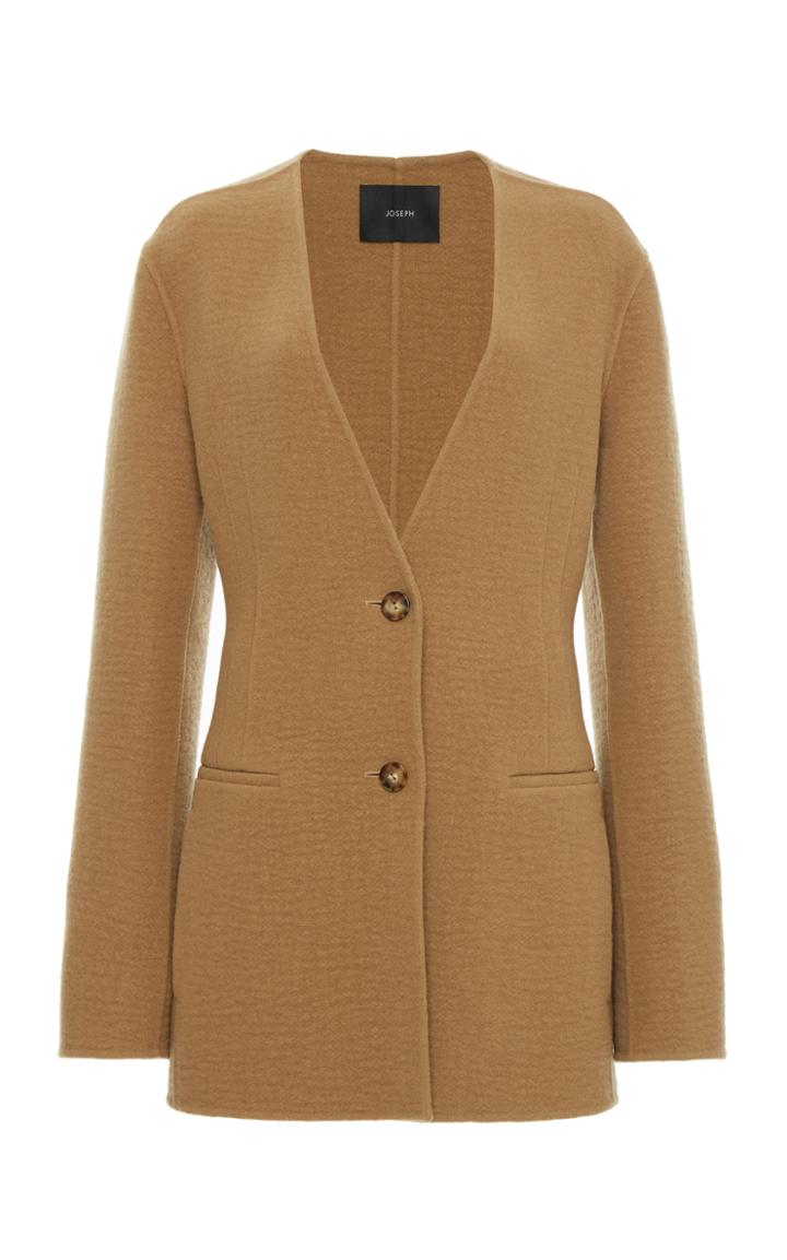 Moda Operandi Joseph Jayle Compact Wool-cashmere Collarless Jacket