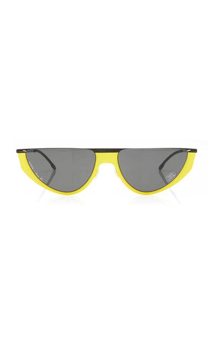 Mykita + Martine Rose Selina Cat-eye Acetate And Gunmetal-tone Sunglasses