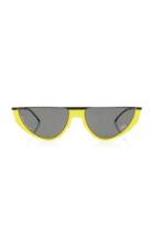 Mykita + Martine Rose Selina Cat-eye Acetate And Gunmetal-tone Sunglasses