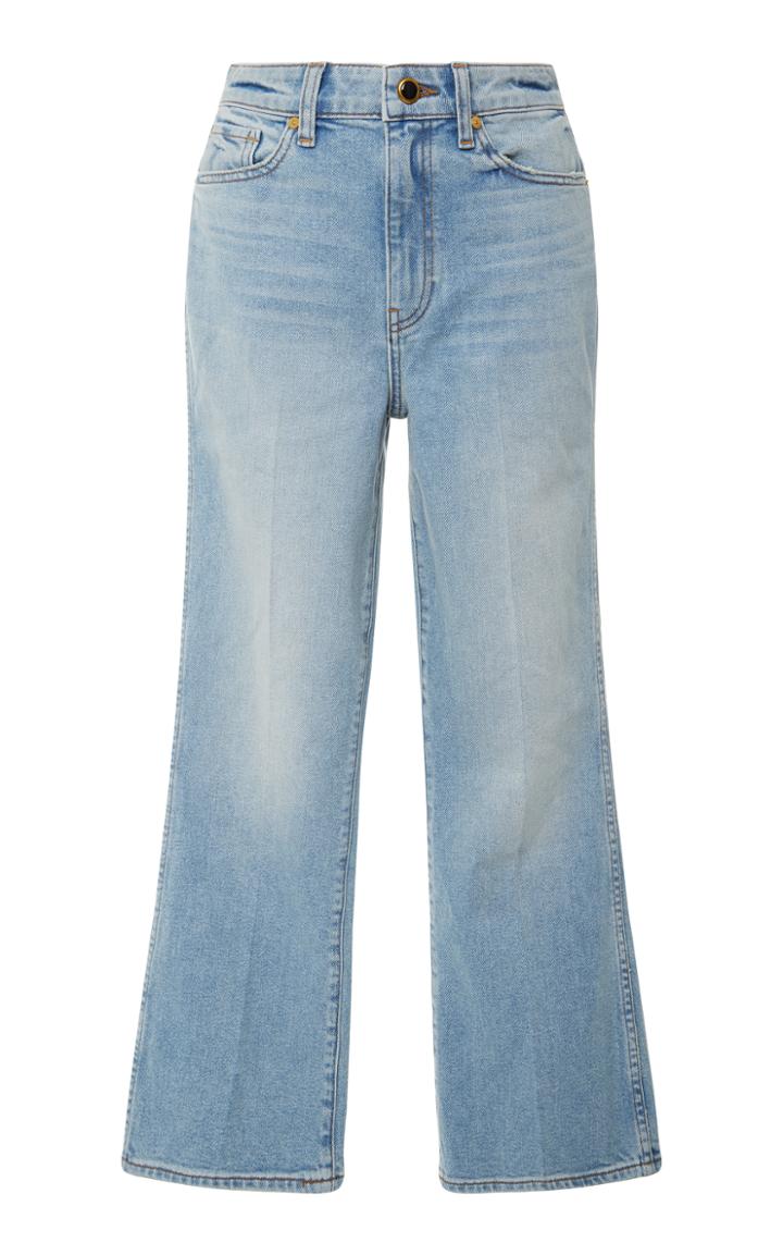 Khaite Benny Cropped Flare Jeans