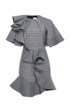 Acler Piper Asymmetric Ruffle Dress