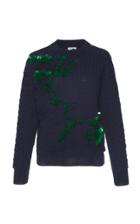 Delpozo Embroidered Braided Sweater
