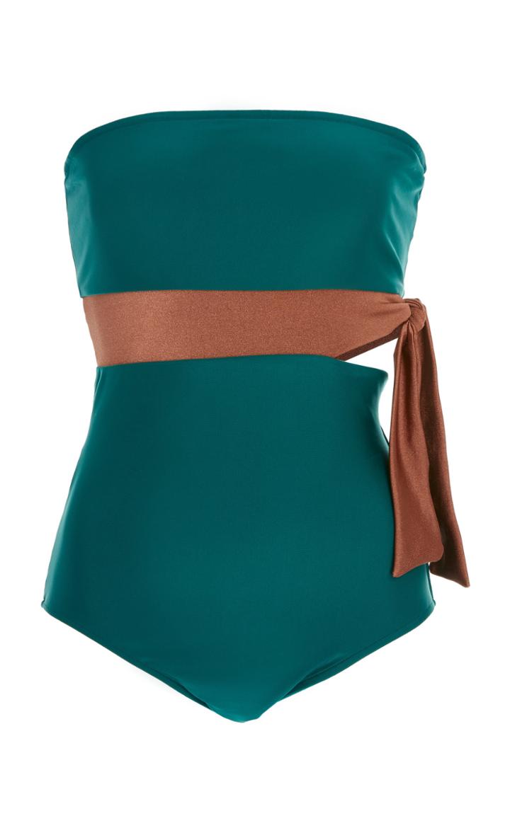 Adriana Degreas Strapless One Piece Swimsuit