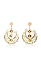 Lulu Frost One-of-a-kind Gold-plated, Enamel, Glass And Pearl Earrings