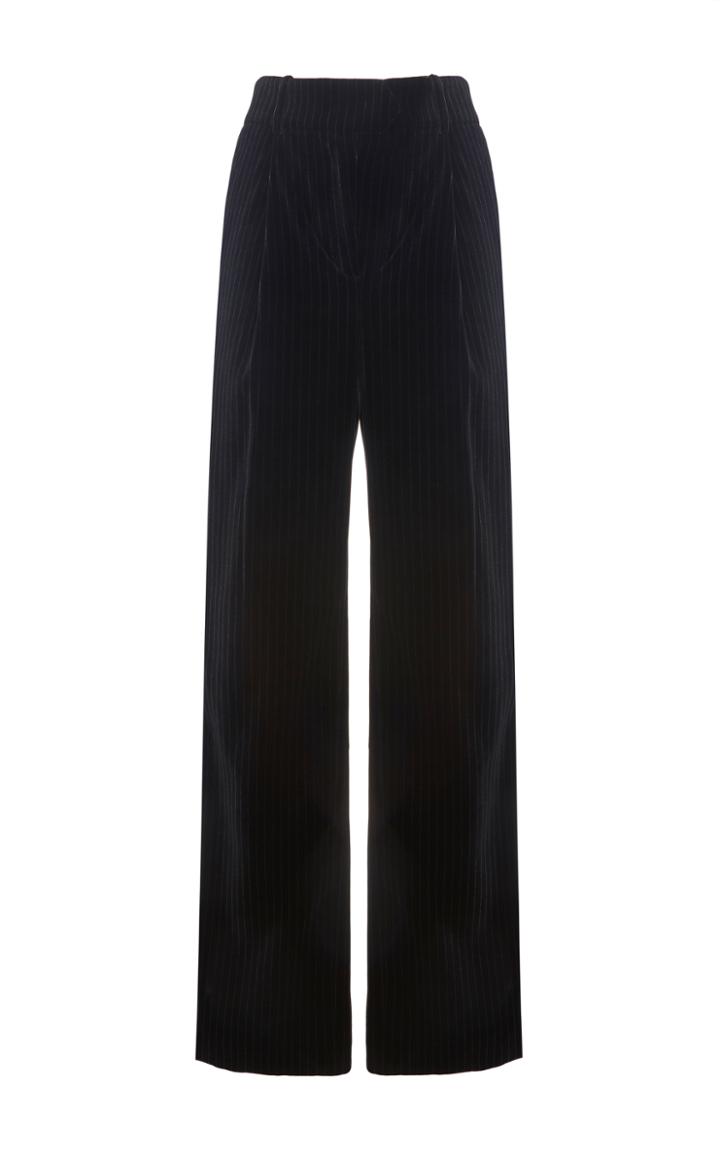 Mira Mikati Rib Trim Wide Leg Trouser