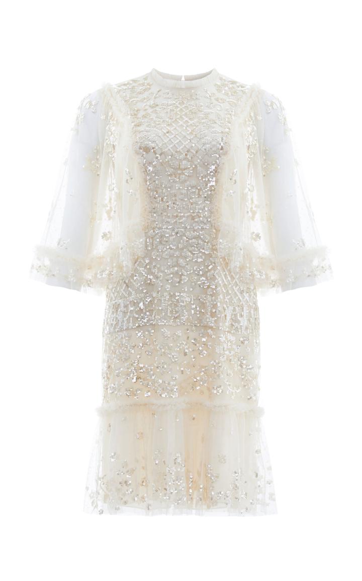 Moda Operandi Needle & Thread Melody Sequined Tulle Mini Dress