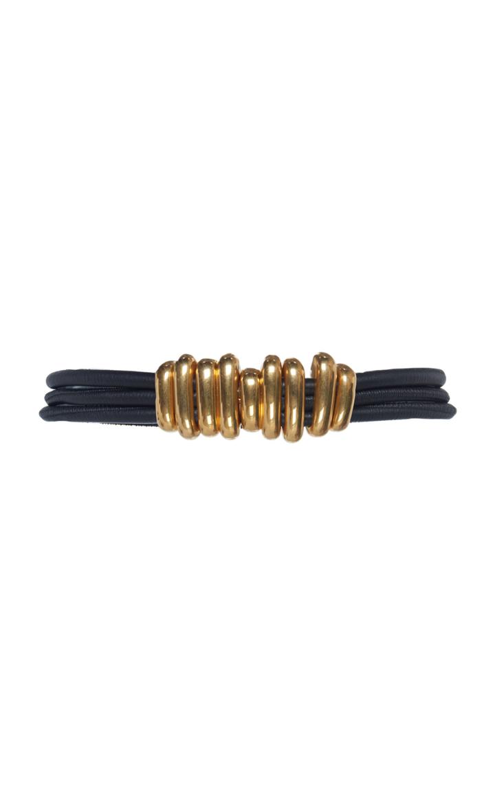Bottega Veneta Embellished Textured-leather Belt Size: M