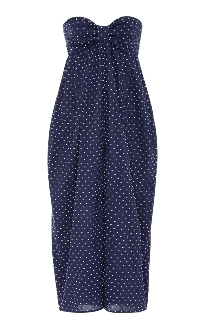 Marysia Swim Leo Corillo Polka-dot Cotton Jumpsuit
