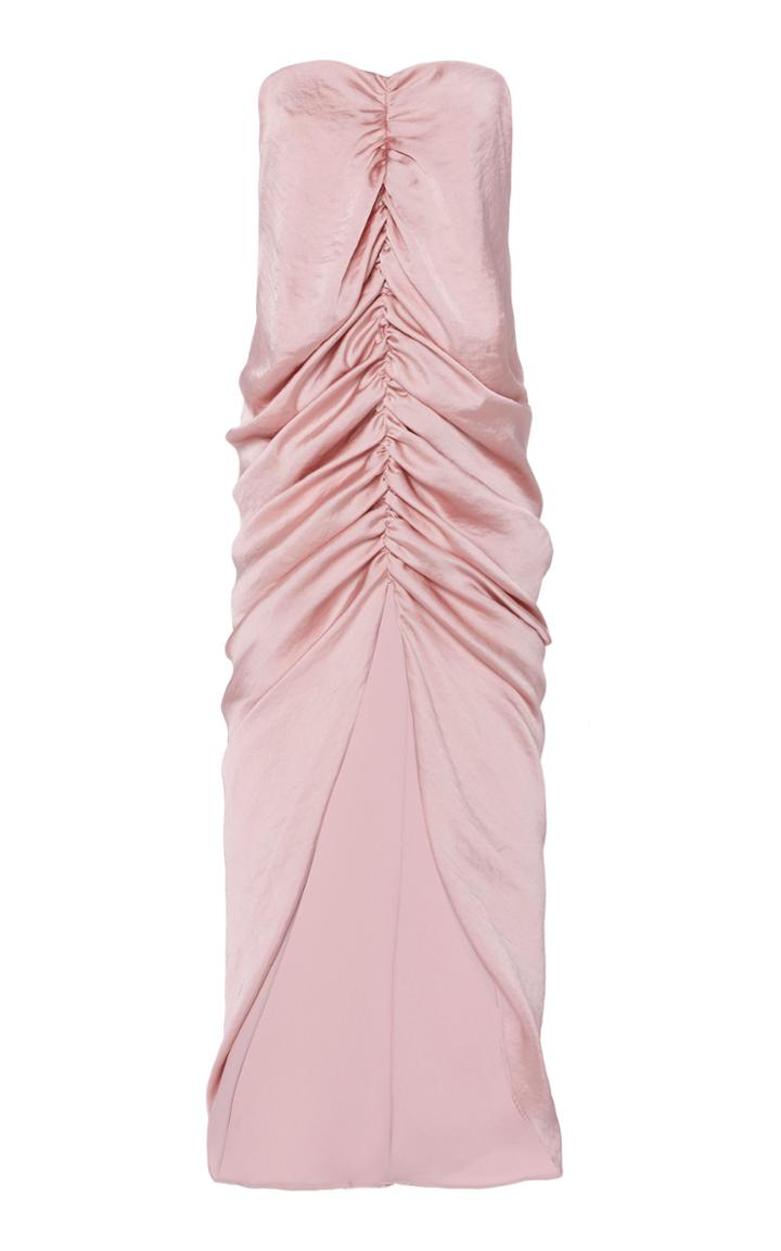 Moda Operandi By Efrain Mogollon Marcela Strapless Silk-blend Dress Size: 0