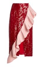 Moda Operandi Markarian Ruffle-trim Sequin Wrap Skirt