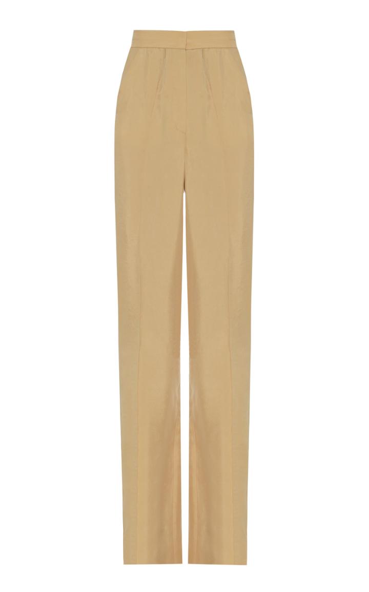 Moda Operandi Lado Bokuchava High-rise Crepe De Chine Pants Size: Xs