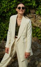 Moda Operandi Giuliva Heritage Collection The Cornelia Trousers Wool Silk Linen Size
