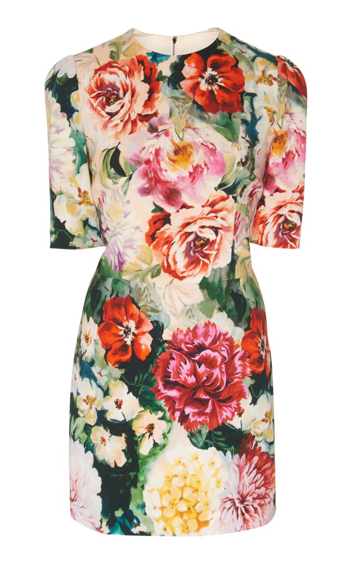 Dolce & Gabbana Floral Jacquard Mini Dress