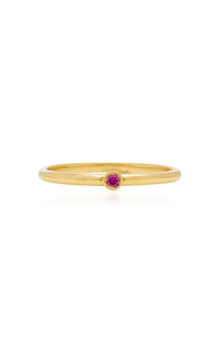Octavia Elizabeth 18k Gold Ruby Ring Size: 6