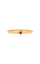 Octavia Elizabeth 18k Gold Ruby Ring Size: 6