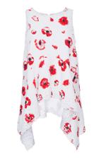 Proenza Schouler Embroidered Printed Float Jacquard Top