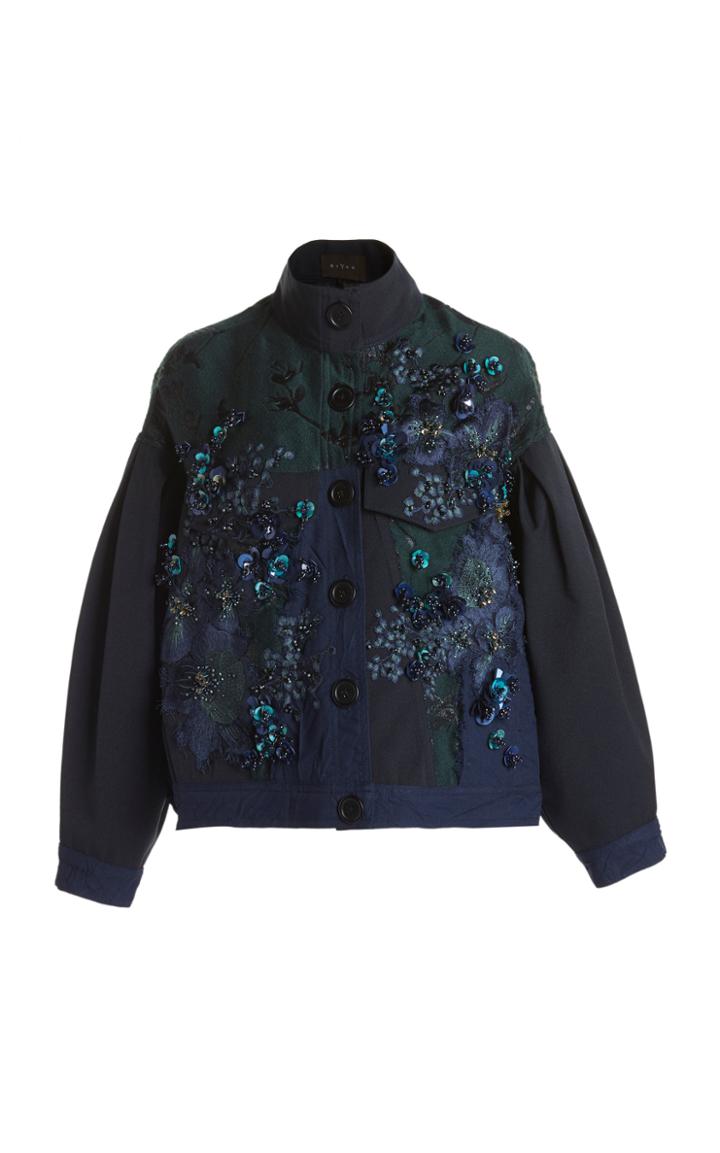 Moda Operandi Biyan Callison Embellished Lame Jacket