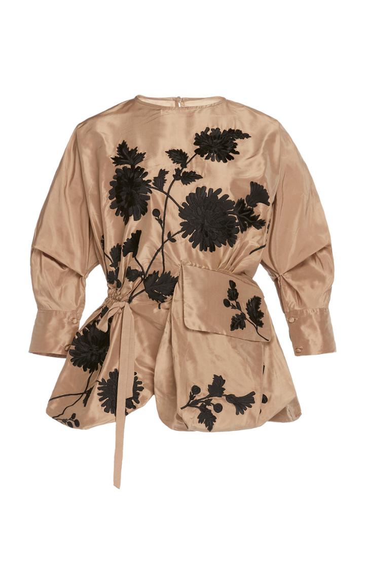Biyan Sula Drawstring Silk Blouse