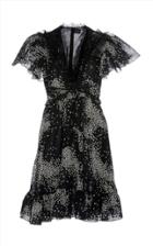 Giambattista Valli Printed Silk Flounce Mini Dress
