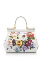 Dolce & Gabbana Dauphine Sicily Hand-painted Leather Bag
