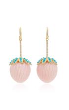 Irene Neuwirth Pink Opal Strawberry Earrings