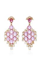 Sutra Pink Sapphire Drop Earrings