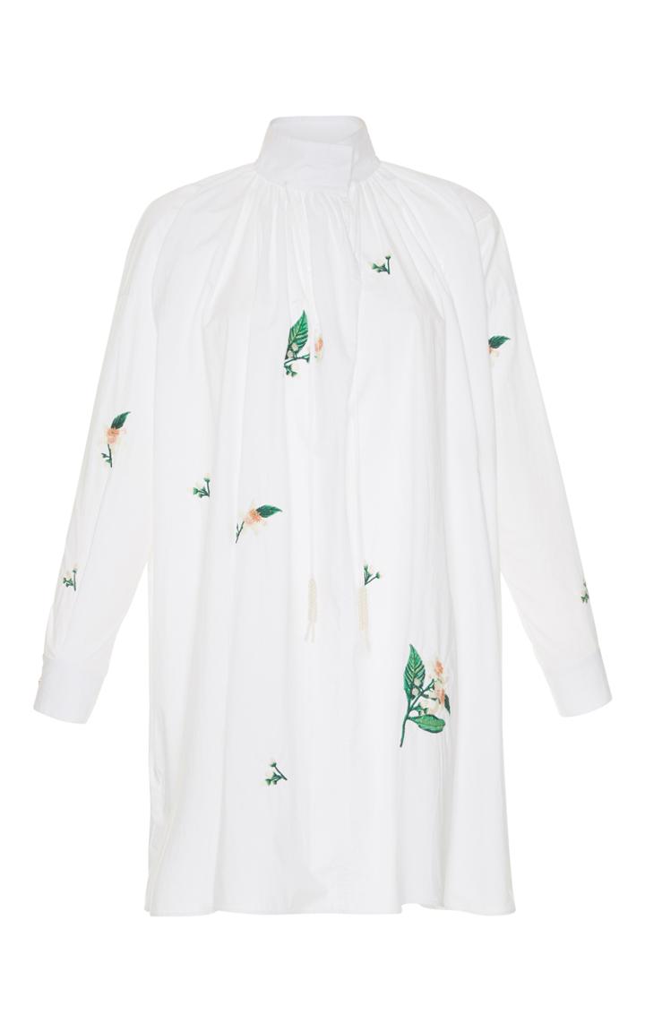 Zayan The Label Ariel Embroidered Shirt Dress