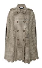 Red Valentino Scallop Double Breasted Cape